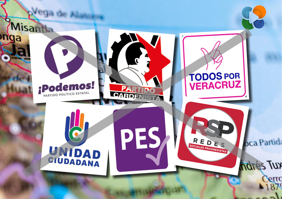 Aprueba OPLE Veracruz la pérdida de registro de seis partidos políticos